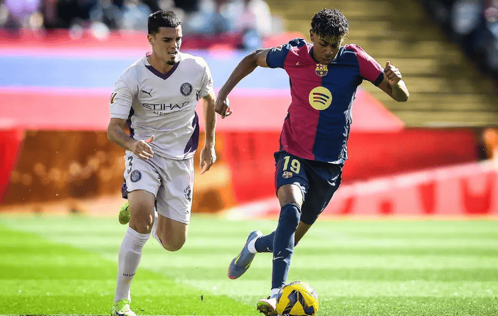 莱万双响，亚马尔造乌龙！巴萨4 - 1赫罗纳，豪取西甲联赛9连胜！